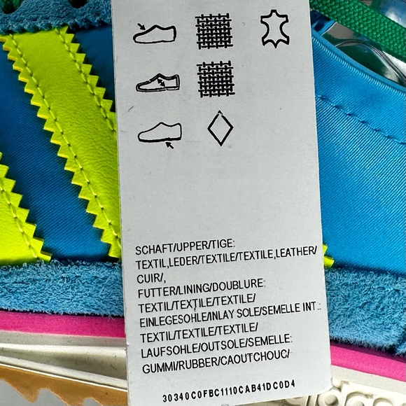 NWT Adidas SL 72 OG Sky Rush/Solar Yellow/Lucid Pink Sneakers Size 8 - Picture 9 of 15